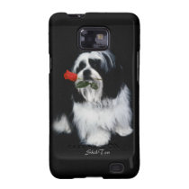 Shih Tzu avec s'est levé coques case-mate