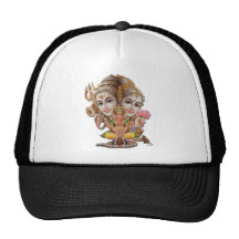 Shiva et famille casquettes de camionneur