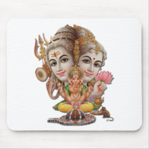 Shiva et famille tapis de souris