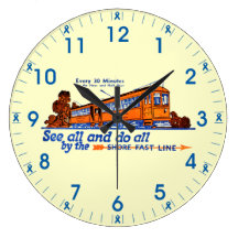 Shore Fast Line Trolley Service Wall Clock