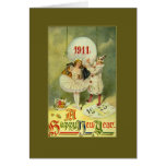 Siècle vintage cartes de vœux