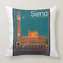 Sienne - nuit de Palazzo Pubblico Oreiller