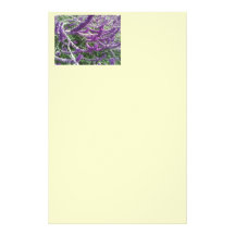 Sifflement pourpre papier à lettre customisé