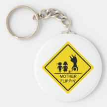 Signal de ralentissement de Flippin de mère Porte-clefs