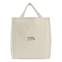 SIGNATURE de CERVANTES - bordada de bolsa de brode Sac De Toile
