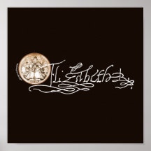 Signature d'Elizabeth I (version 2) Posters