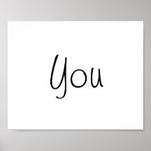Signe d'appui vertical de photo de mariage "vous"  posters