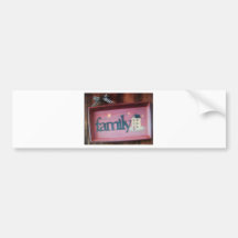signe de famille adhésif pour voiture