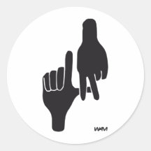 SIGNE DE MAIN DE LA DE LOS ANGELES ADHÉSIFS