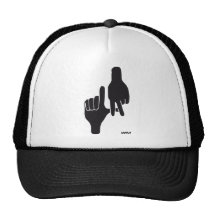 SIGNE DE MAIN DE LA DE LOS ANGELES CASQUETTES DE CAMIONNEUR