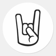 Signe de main de roche adhésif