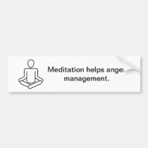 Signe de méditation autocollants pour voiture