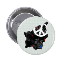 Signe de paix à la mode du Saint-Marin avec la car Badges Avec Agrafe