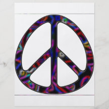 signe de paix ccolorful prospectus avec motif