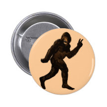 Signe de paix de Bigfoot Pin's Avec Agrafe
