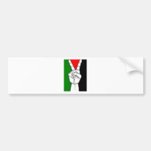 SIGNE DE PAIX DE DRAPEAU DE LA PALESTINE ADHÉSIF POUR VOITURE