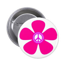 Signe de paix de flower power pin's