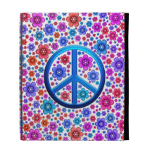 Signe de paix hippie coque folio iPad