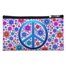 Signe de paix hippie nécessaire de maquillage