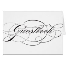 Signe de réception de Guestbook de Flourish Cartes De Vœux