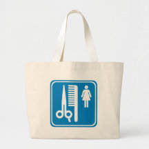 Signe de route de magasin de beauté sacs de toile