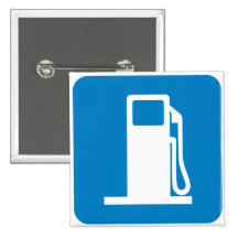 Signe de route de station service pin's