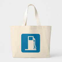 Signe de route de station service sacs