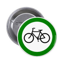 Signe de route du trafic de bicyclette pin's avec agrafe