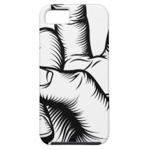 Signe de salut de la victoire V ou de main de paix Coques Case-Mate iPhone 5