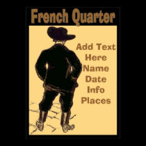 Signe de voyage de quartier français posters