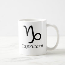 Signe de zodiaque de Capricorne de `' Tasse À Café