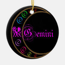 Signe de zodiaque de Gémeaux Décoration Pour Sapin De Noël