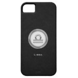 Signe élégant de zodiaque de Balance avec le cuir  Coques iPhone 5 Case-Mate