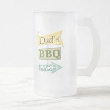 Signe grunge de barbecue de papa de fête des pères mugs