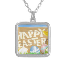 Signe heureux de Pâques Pendentifs