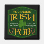 Signe irlandais personnalisé de Pub Magnets