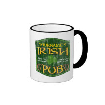 Signe irlandais personnalisé de Pub Tasse