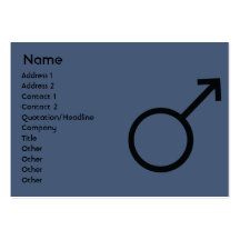 Signe masculin - potelé cartes de visite professionnelles
