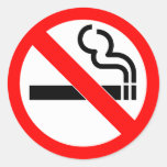 Signe non-fumeurs de symbole officiel internationa adhésif