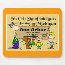 Signe pour Ann Arbor Tapis De Souris