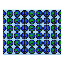 Signes de paix multiples du monde invitations