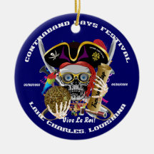 Signes de vue de logo de Lafitte de pirate doubles Ornements De Noël