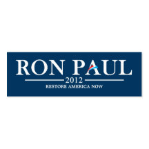 Signet 2012 de Ron Paul (bleu-foncé) Modèle De Carte De Visite