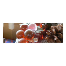 Signet ambre de raisins cartes de visite personnelles
