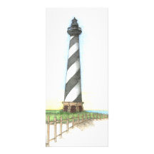 Signet de phare du Cap Hatteras Carte Double Customisable