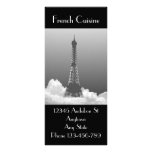 Signet français de vente de cuisine de Tour Eiffel Double Carte Personnalisée