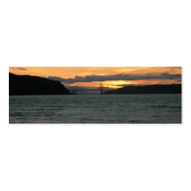 Signet - pont au coucher du soleil cartes de visite personnelles