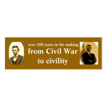 Signets d'histoire de Lincoln et d'Obama Cartes De Visite Personnelles