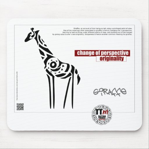 Significations de TTT - GIRAFE Tapis De Souris