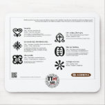 Significations de TTT - symboles d'ADINKRA Tapis De Souris